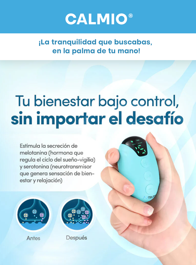 CALMIO® | Dispositivo Antiestrés y Sueño Profundo