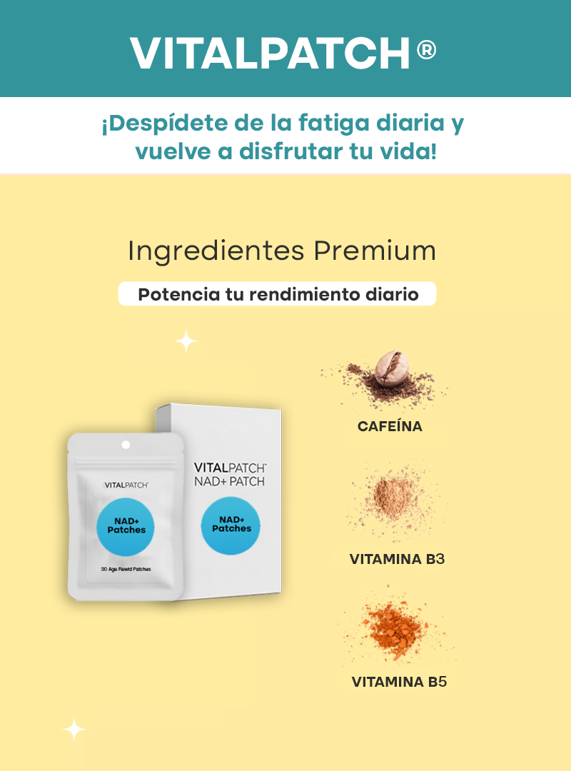VITALPATCH® | ENERGÍA Y ENFOQUE TODO EL DÍA CON PARCHES DE NAD+