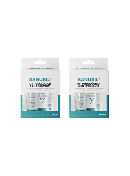 SANUSIL | KIT PODOLÓGICO 3 EN 1 PREMIUM