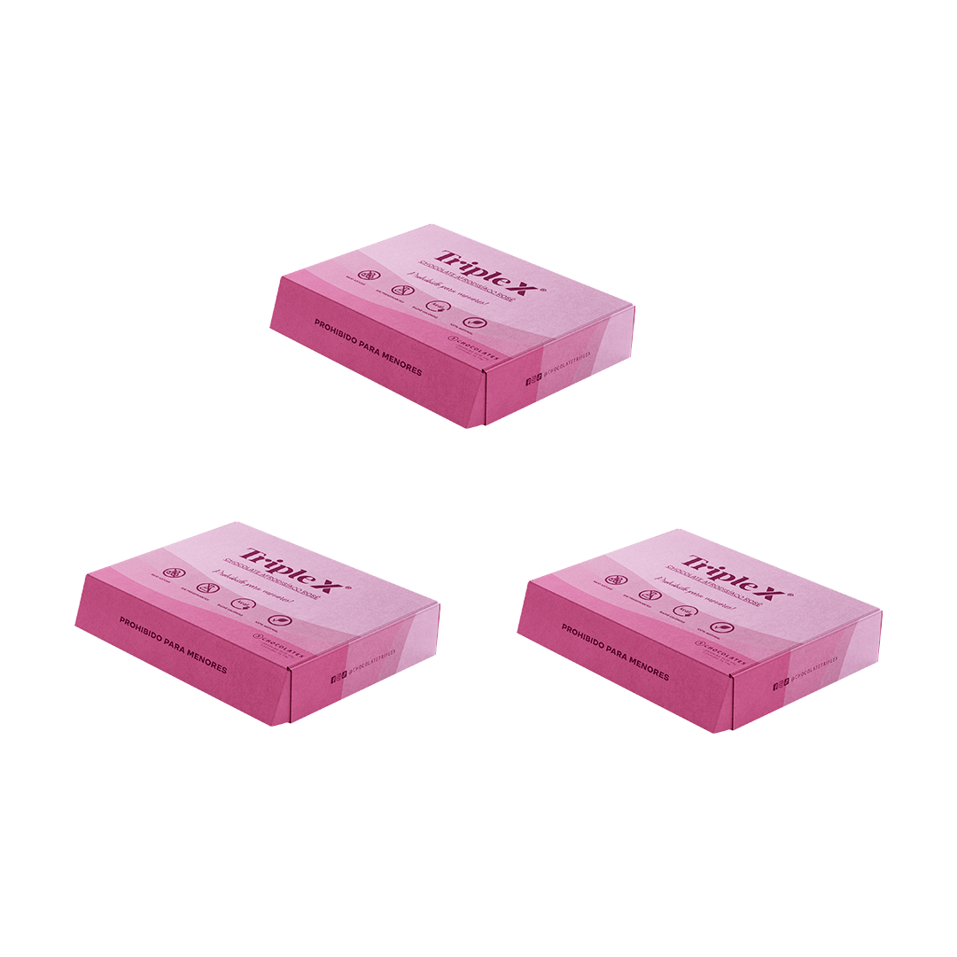 CHOCOLATE PREMIUM AFRODISIACO, ENERGÍA & SENSUALIDAD - TRIPLE X®