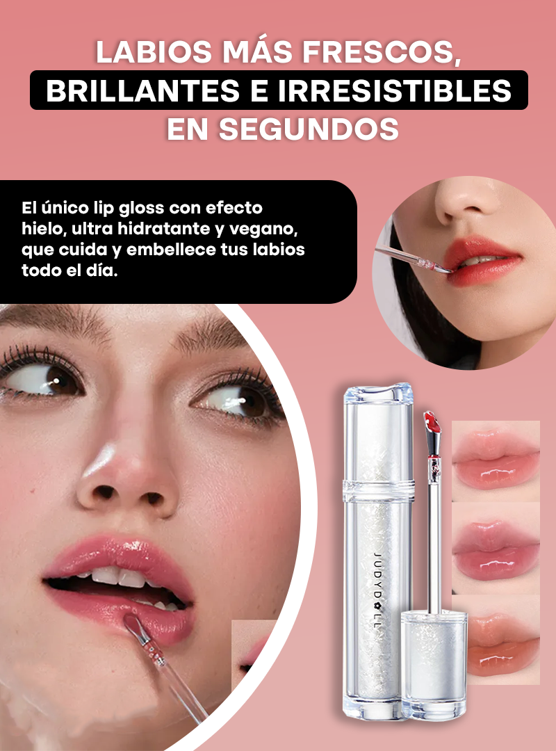 ICE KISS® | LABIAL LÍQUIDO VEGANO CON FRESCURA DE HIELO Y BRILLO IRRESISTIBLE