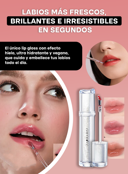 ICE KISS® | LABIAL LÍQUIDO VEGANO CON FRESCURA DE HIELO Y BRILLO IRRESISTIBLE