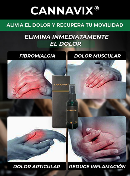 CANNAVIX® - SPRAY BIOACTIVO PARA DOLOR MUSCULAR Y ARTICULAR