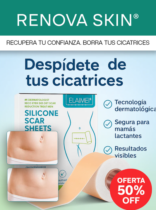 RENOVA SKIN® | CINTA DE SILICONA PARA QUITAR CICATRICES