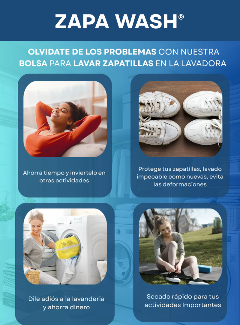 ZAPAWASH® | LAVA, PROTEGE Y RENUEVA TUS ZAPATILLAS EN MINUTOS