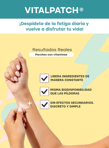VITALPATCH® | ENERGÍA Y ENFOQUE TODO EL DÍA CON PARCHES DE NAD+
