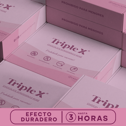 CHOCOLATE PREMIUM AFRODISIACO, ENERGÍA & SENSUALIDAD - TRIPLE X®