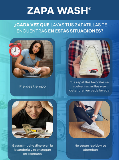 ZAPAWASH® | LAVA, PROTEGE Y RENUEVA TUS ZAPATILLAS EN MINUTOS