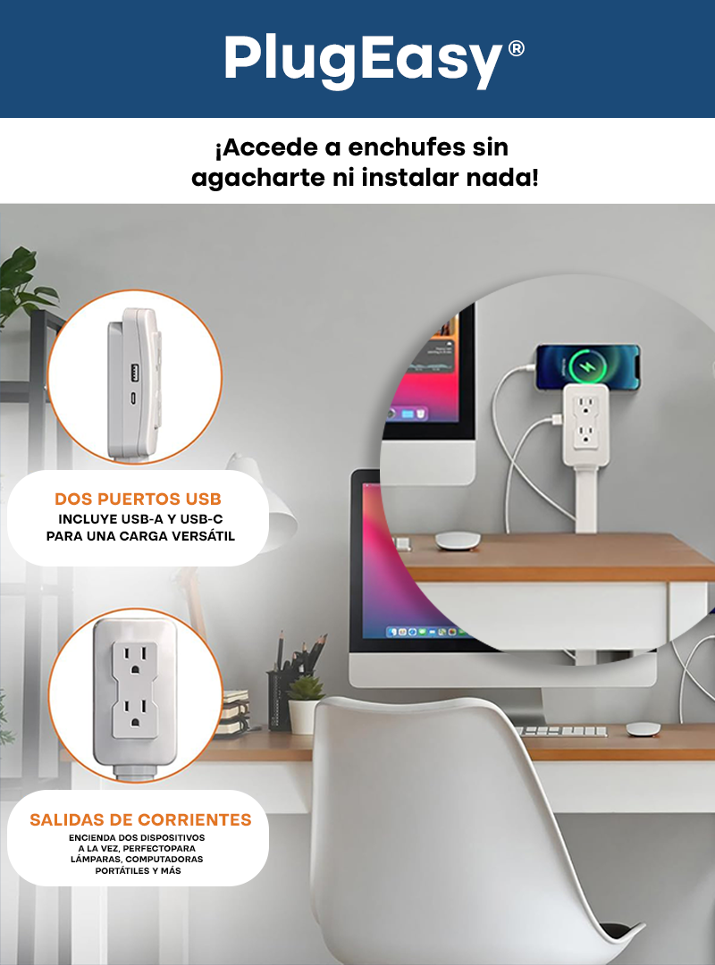 PlugEasy® | Enchufa fácil sin instalación ni esfuerzo.
