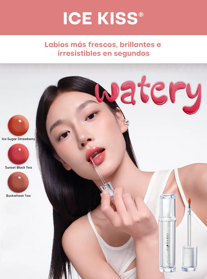 ICE KISS® | LABIAL LÍQUIDO VEGANO CON FRESCURA DE HIELO Y BRILLO IRRESISTIBLE