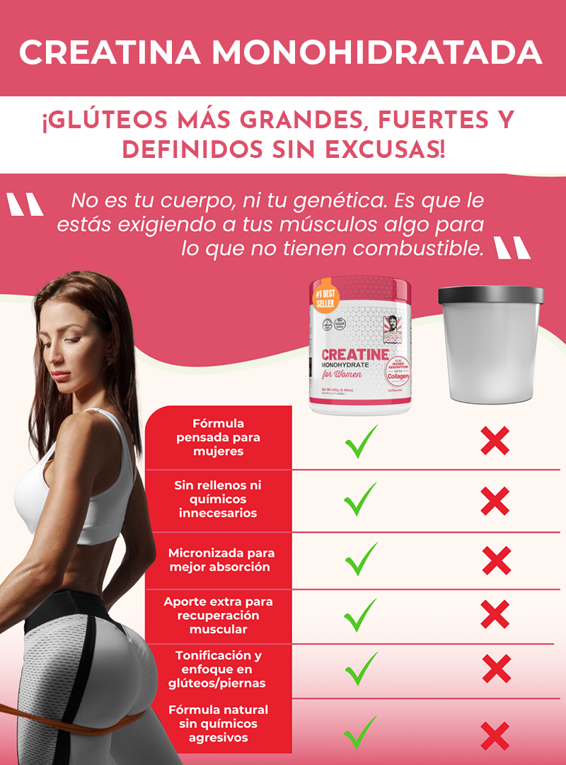 NUEVA FÓRMULA AVANZADA: CREATINA + COLÁGENO + BCAA PARA RESULTADOS COMPLETOS