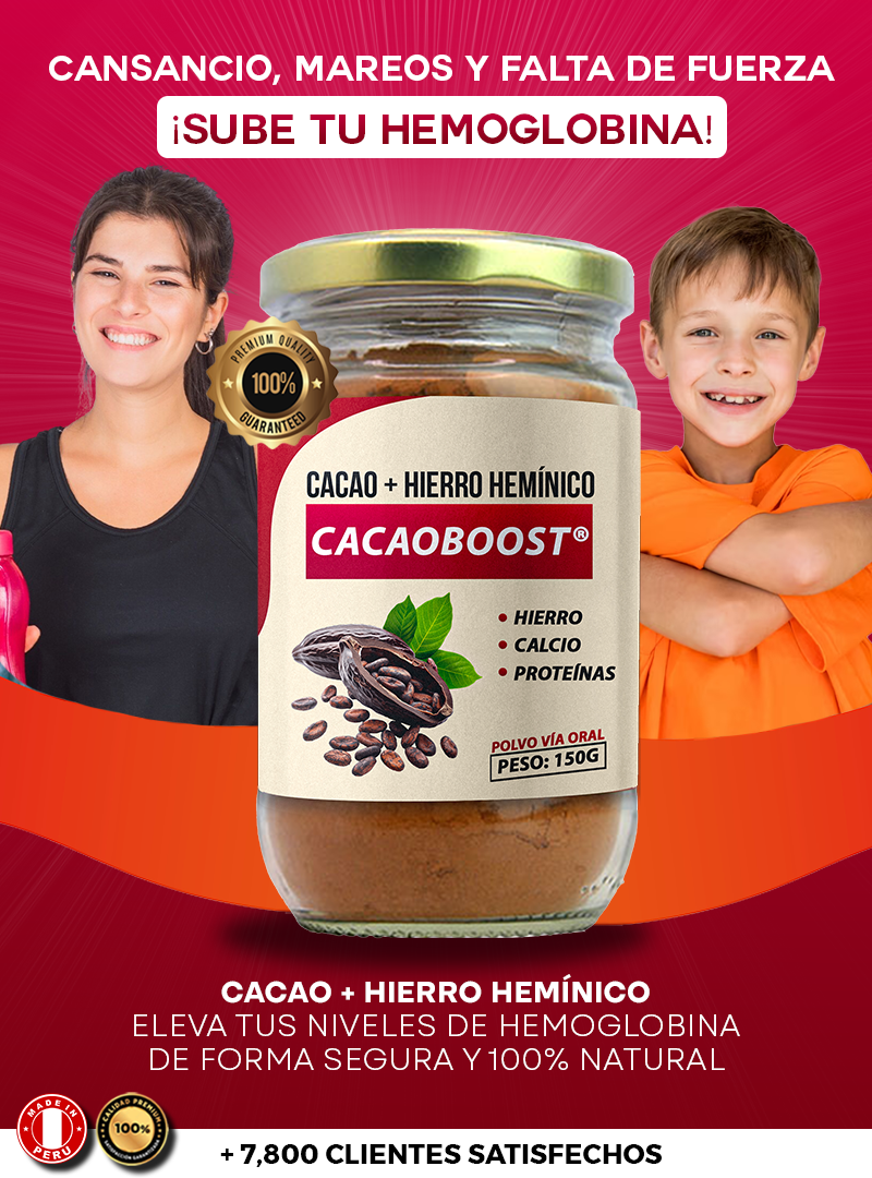 CACAOBOOST®: CACAO + HIERRO HERMÍNICO