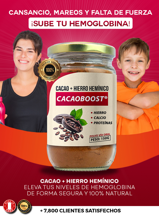 CACAOBOOST®: CACAO + HIERRO HERMÍNICO
