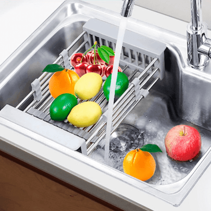 escurridor de acero inoxidable multiusos